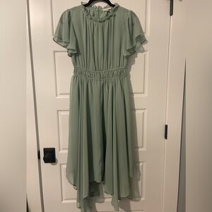 Easel// green midi dress